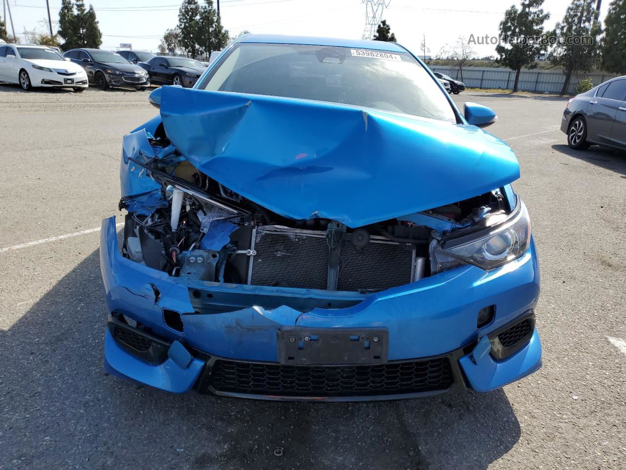 2017 Toyota Corolla Im  Blue vin: JTNKARJE5HJ543592