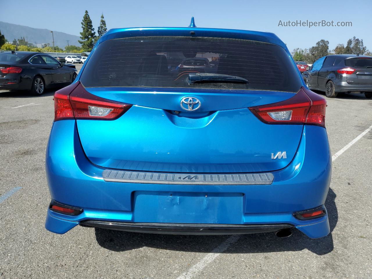 2017 Toyota Corolla Im  Blue vin: JTNKARJE5HJ543592