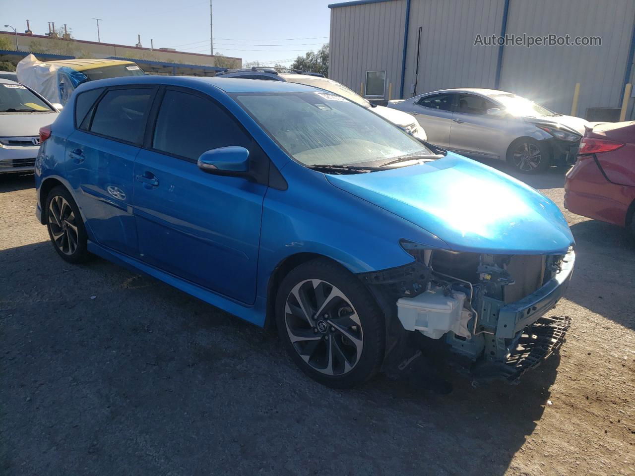 2017 Toyota Corolla Im  Blue vin: JTNKARJE6HJ523884