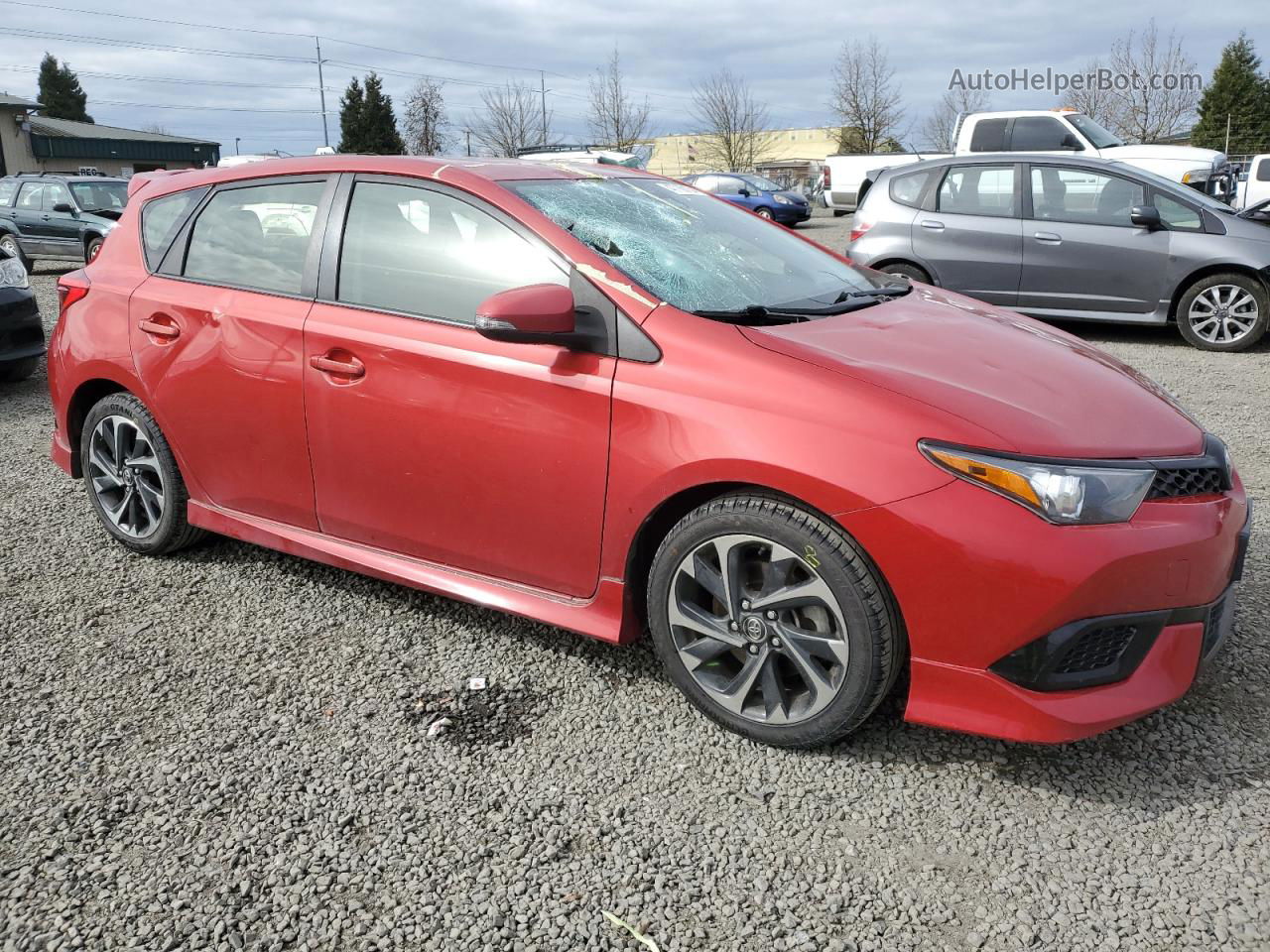 2017 Toyota Corolla Im  Red vin: JTNKARJE6HJ547991