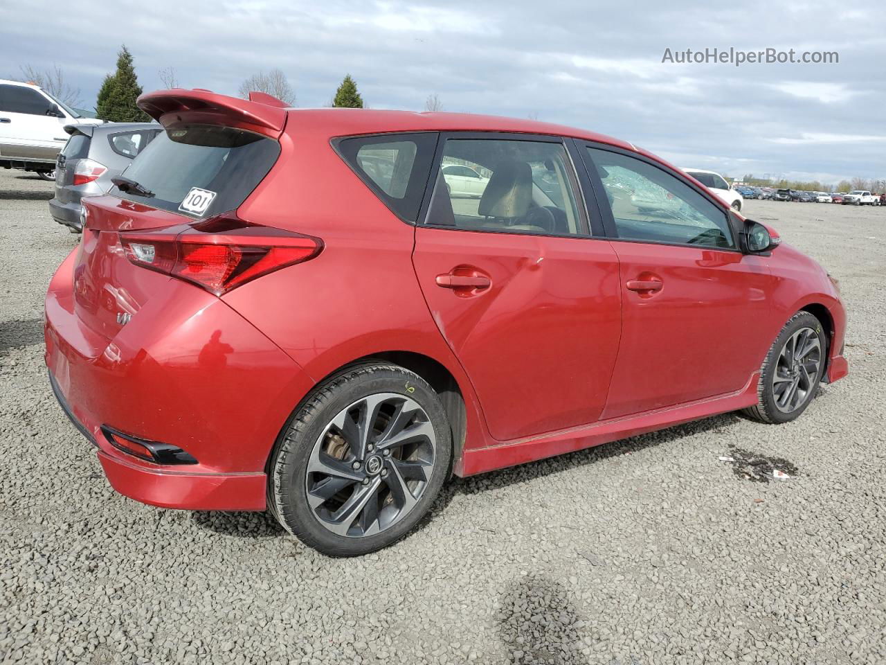 2017 Toyota Corolla Im  Красный vin: JTNKARJE6HJ547991