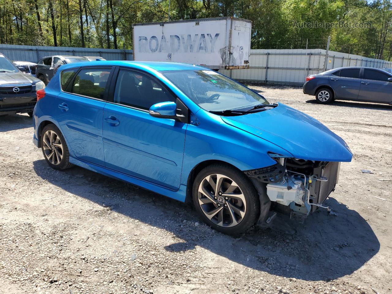 2017 Toyota Corolla Im  Blue vin: JTNKARJE7HJ531766