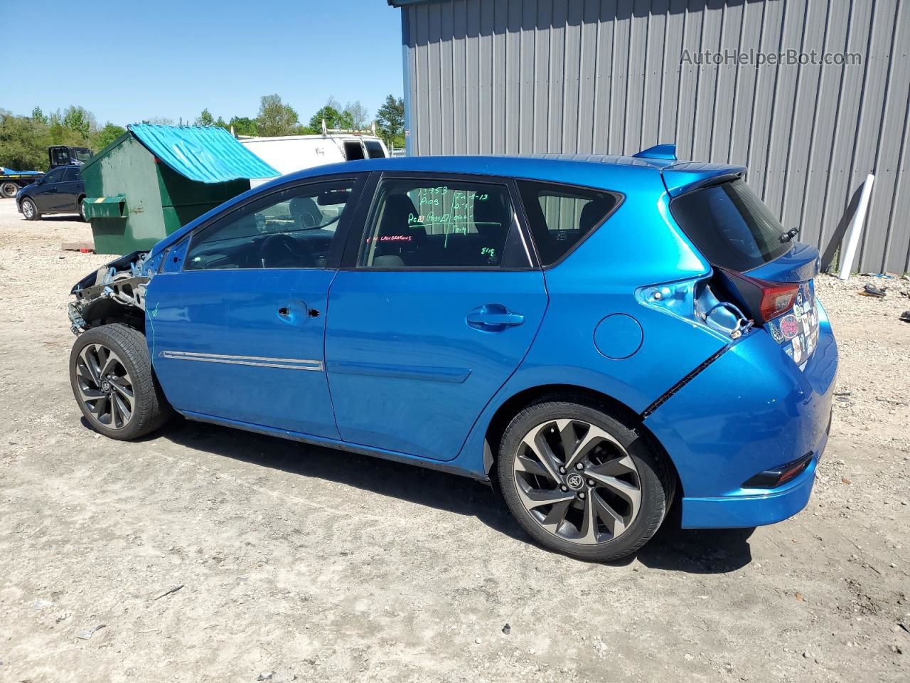 2017 Toyota Corolla Im  Blue vin: JTNKARJE7HJ531766