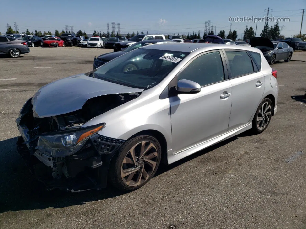 2017 Toyota Corolla Im  Silver vin: JTNKARJE8HJ544123