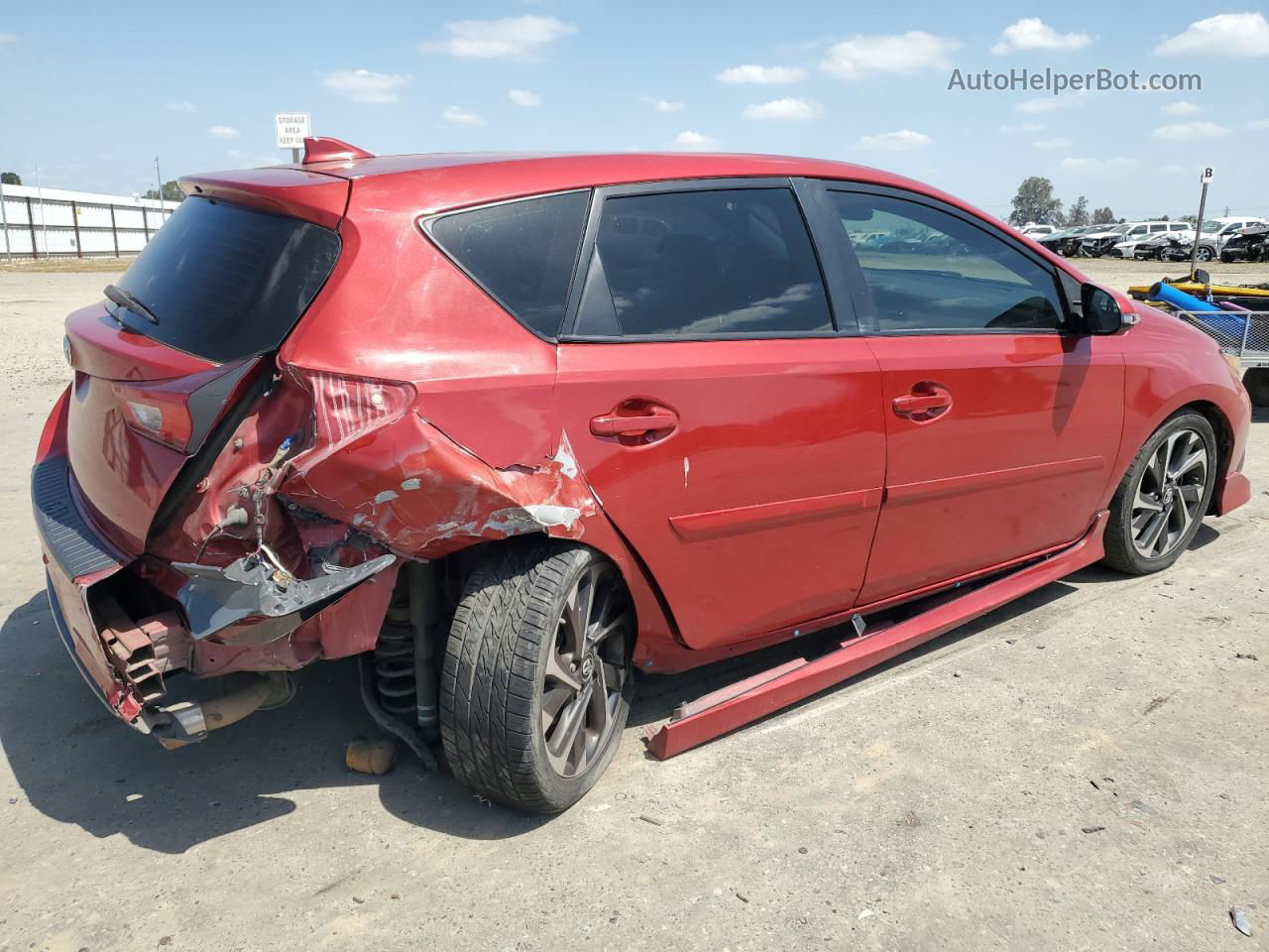 2017 Toyota Corolla Im  Red vin: JTNKARJE9HJ540324