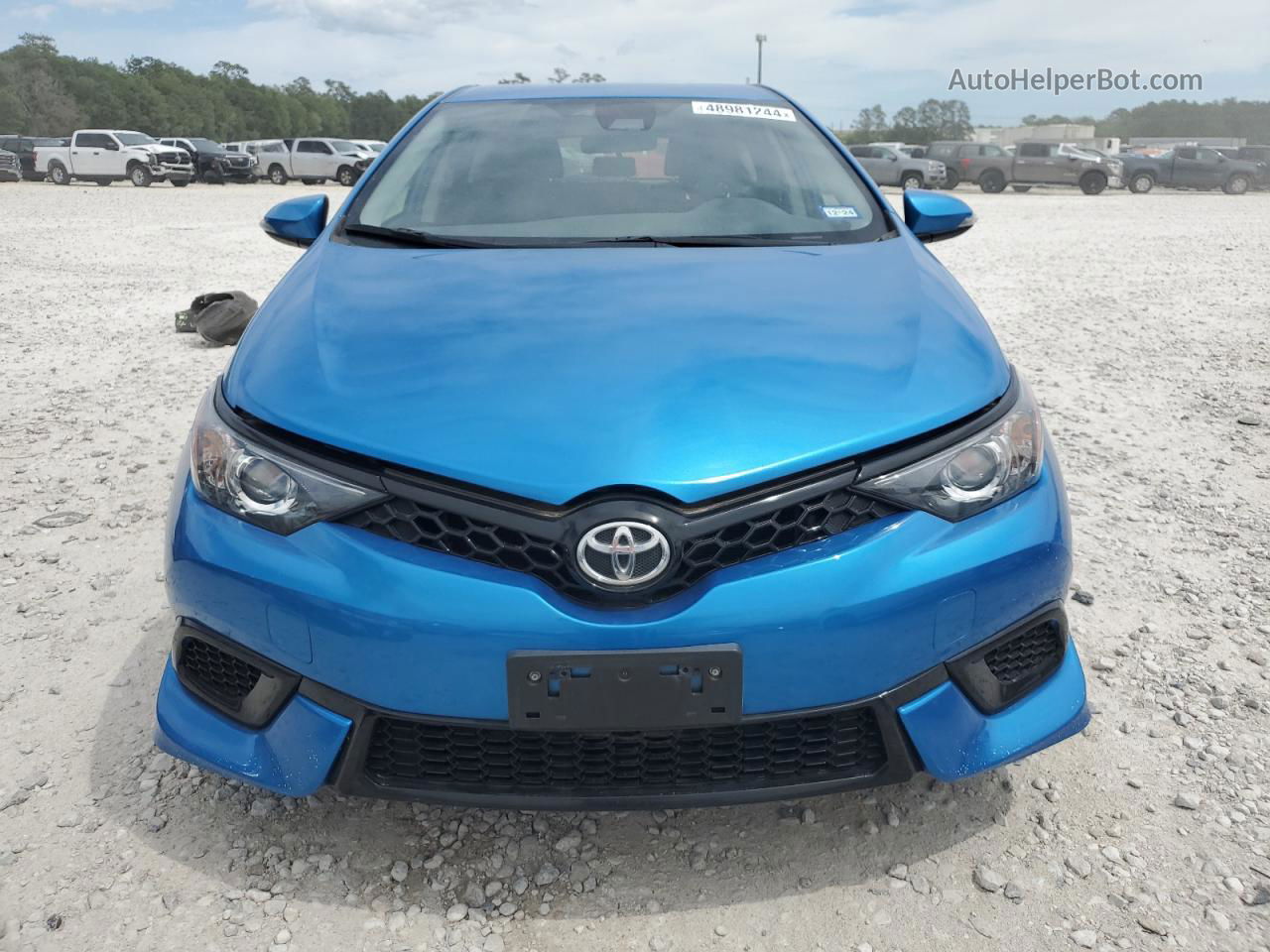 2017 Toyota Corolla Im  Blue vin: JTNKARJEXHJ532684