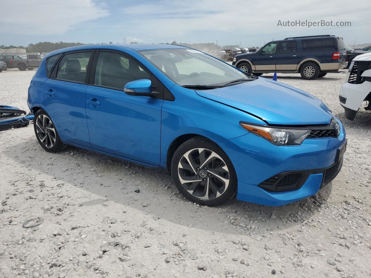 2017 Toyota Corolla Im  Blue vin: JTNKARJEXHJ532684