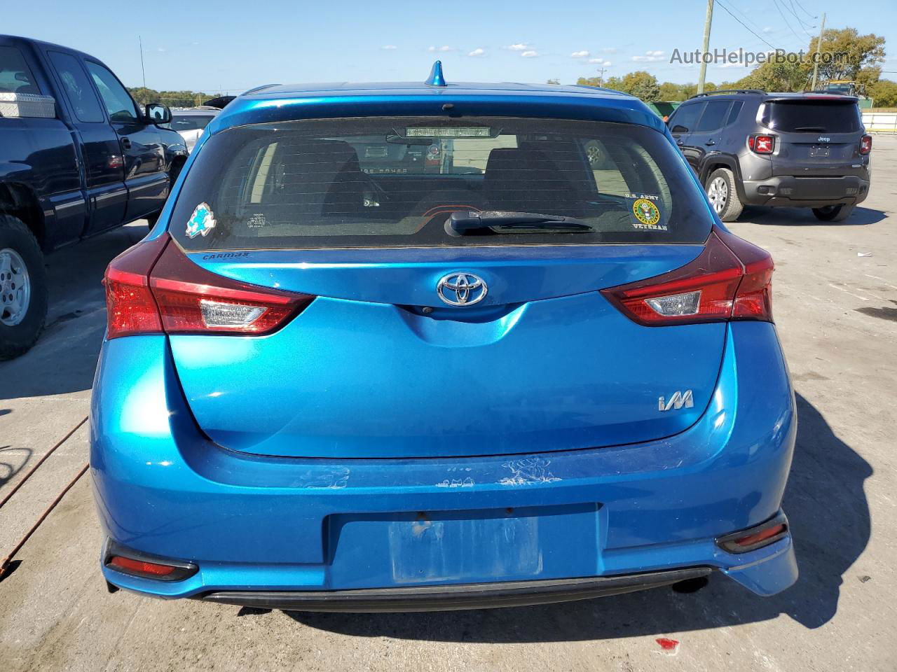 2017 Toyota Corolla Im  Blue vin: JTNKARJEXHJ550327