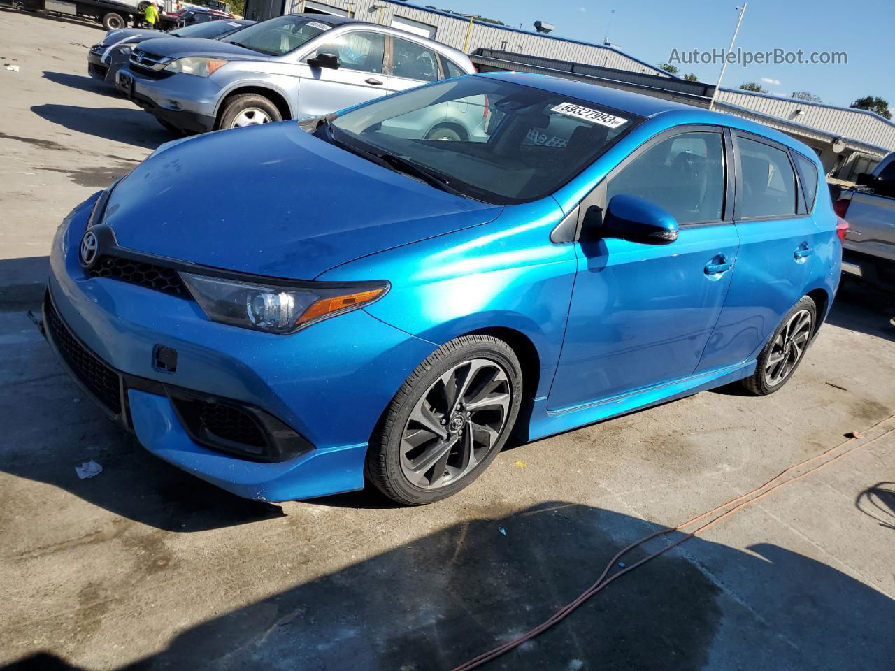 2017 Toyota Corolla Im  Blue vin: JTNKARJEXHJ550327