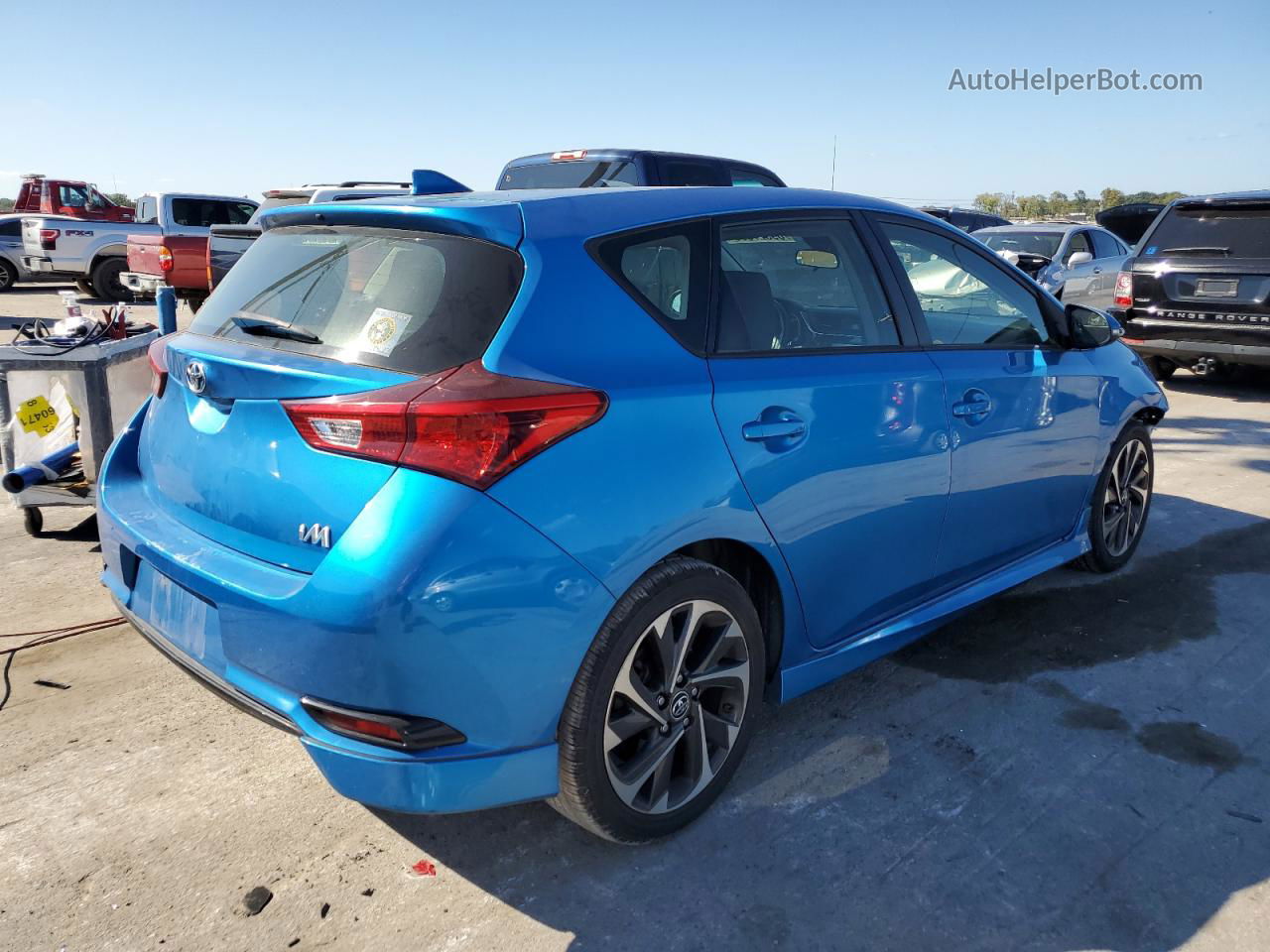 2017 Toyota Corolla Im  Blue vin: JTNKARJEXHJ550327