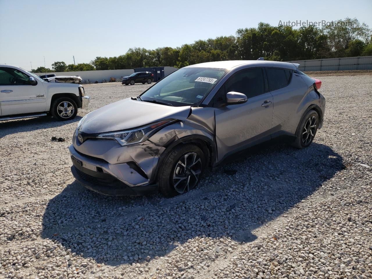 2019 Toyota C-hr Xle Silver vin: JTNKHMBX1K1057660