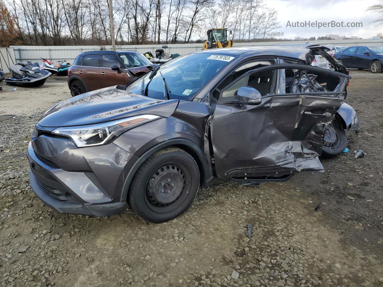 2019 Toyota C-hr Xle Серый vin: JTNKHMBX2K1015353