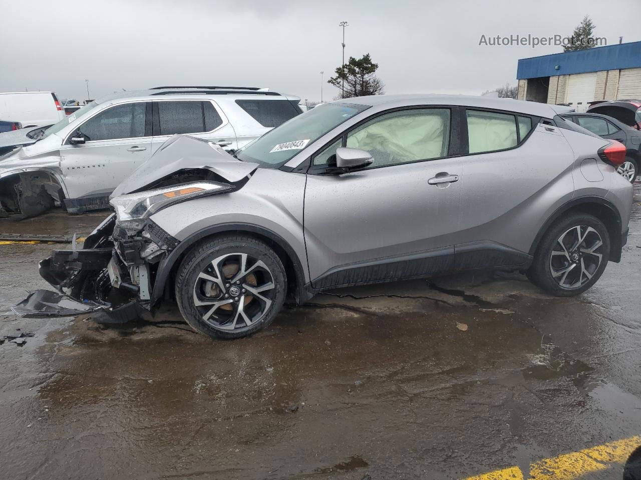 2019 Toyota C-hr Xle Silver vin: JTNKHMBX3K1014048