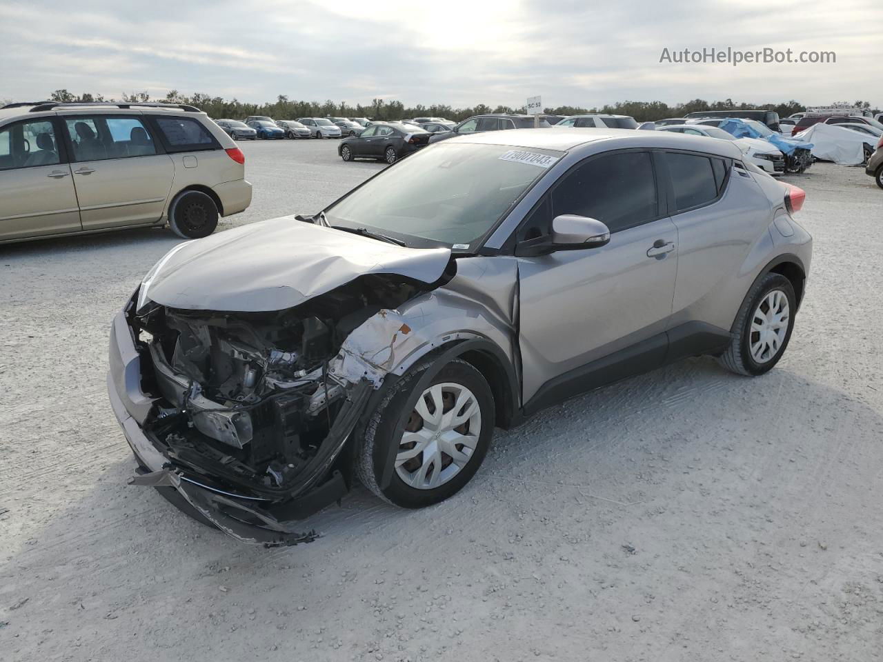 2019 Toyota C-hr Xle Silver vin: JTNKHMBX3K1017760