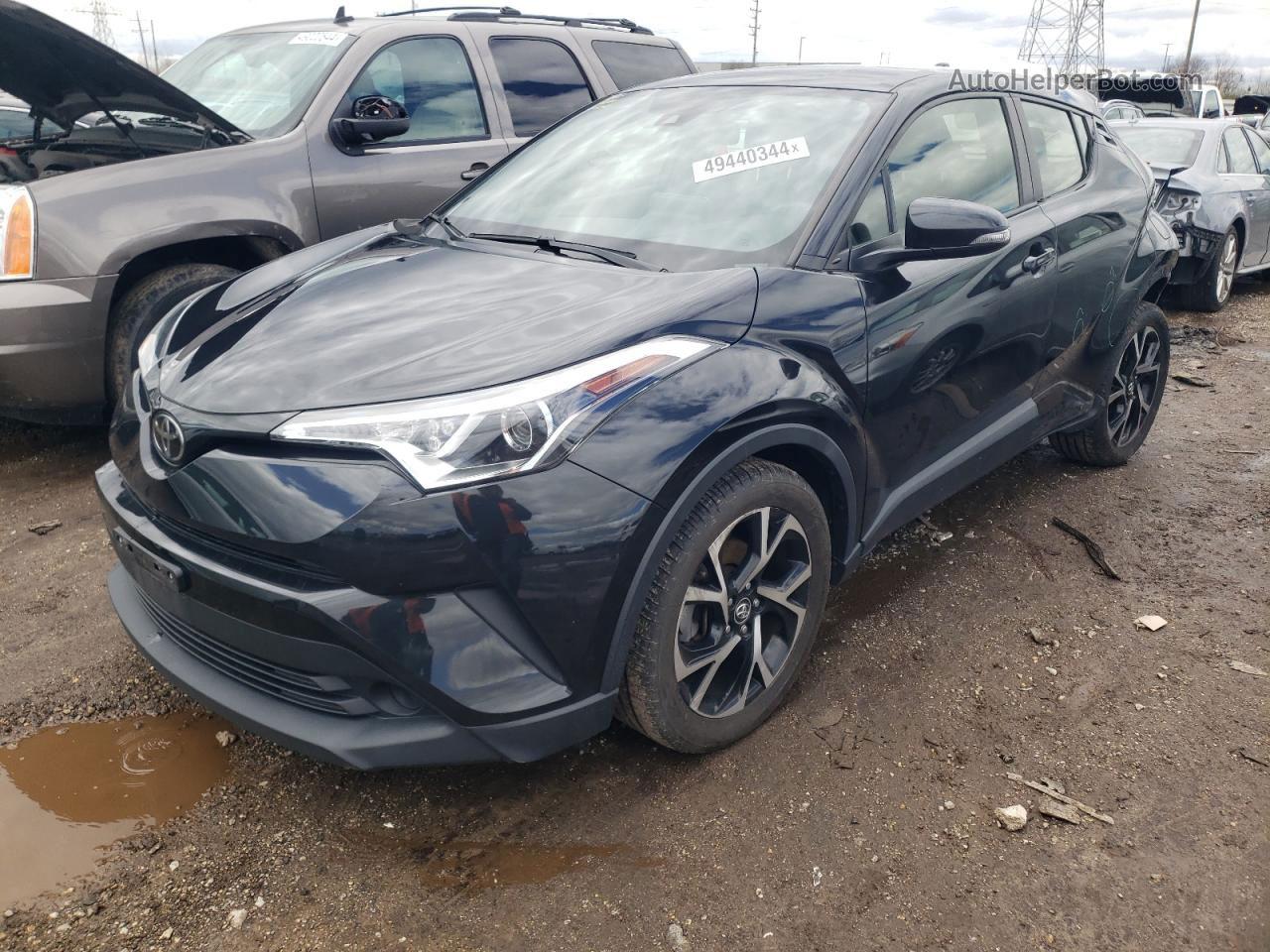 2019 Toyota C-hr Xle Черный vin: JTNKHMBX3K1027141