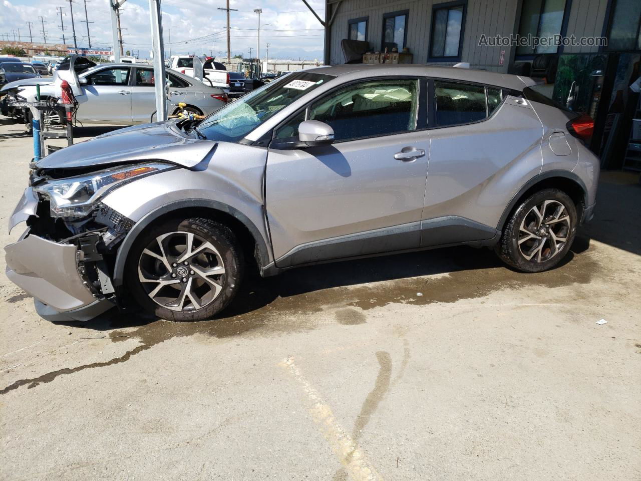 2019 Toyota C-hr Xle Серебряный vin: JTNKHMBX4K1034664