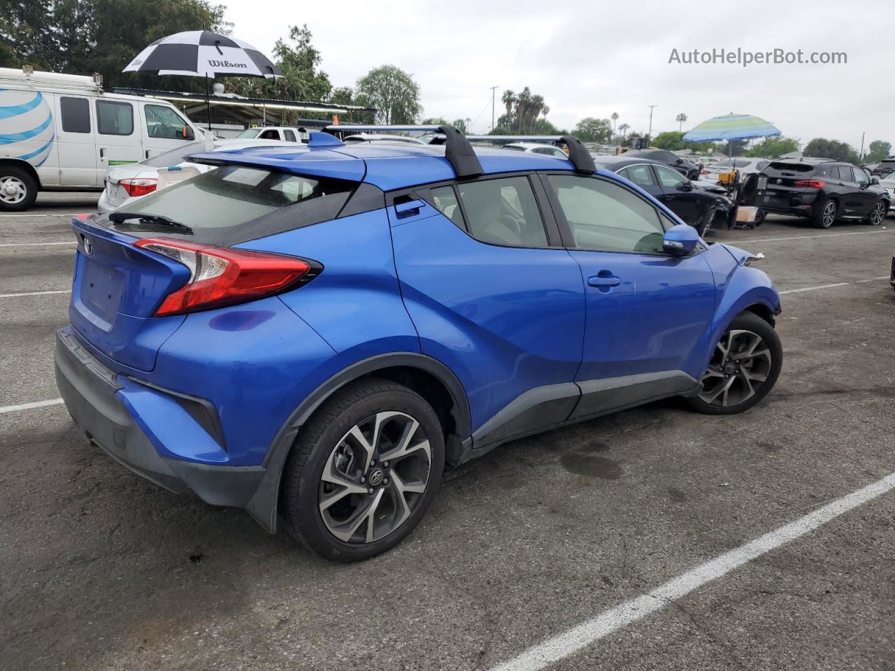 2019 Toyota C-hr Xle Blue vin: JTNKHMBX4K1046524