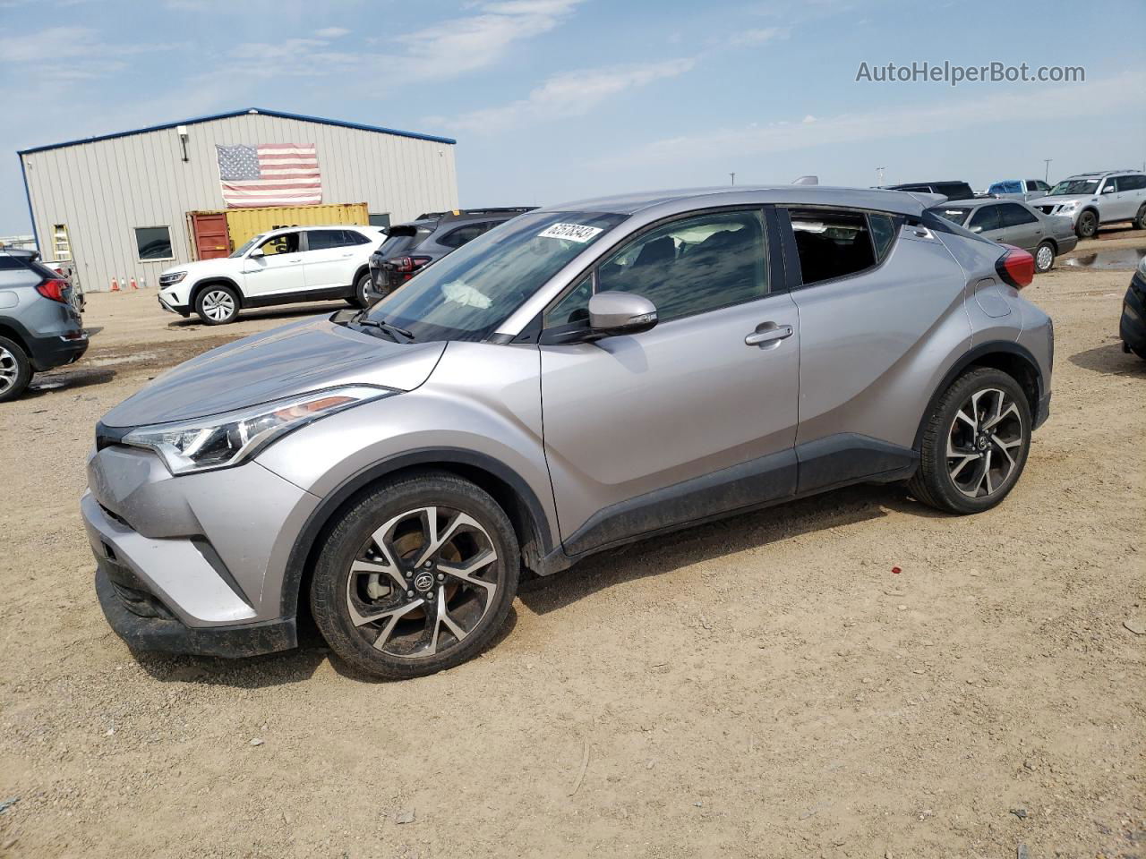 2019 Toyota C-hr Xle Silver vin: JTNKHMBX4K1050850