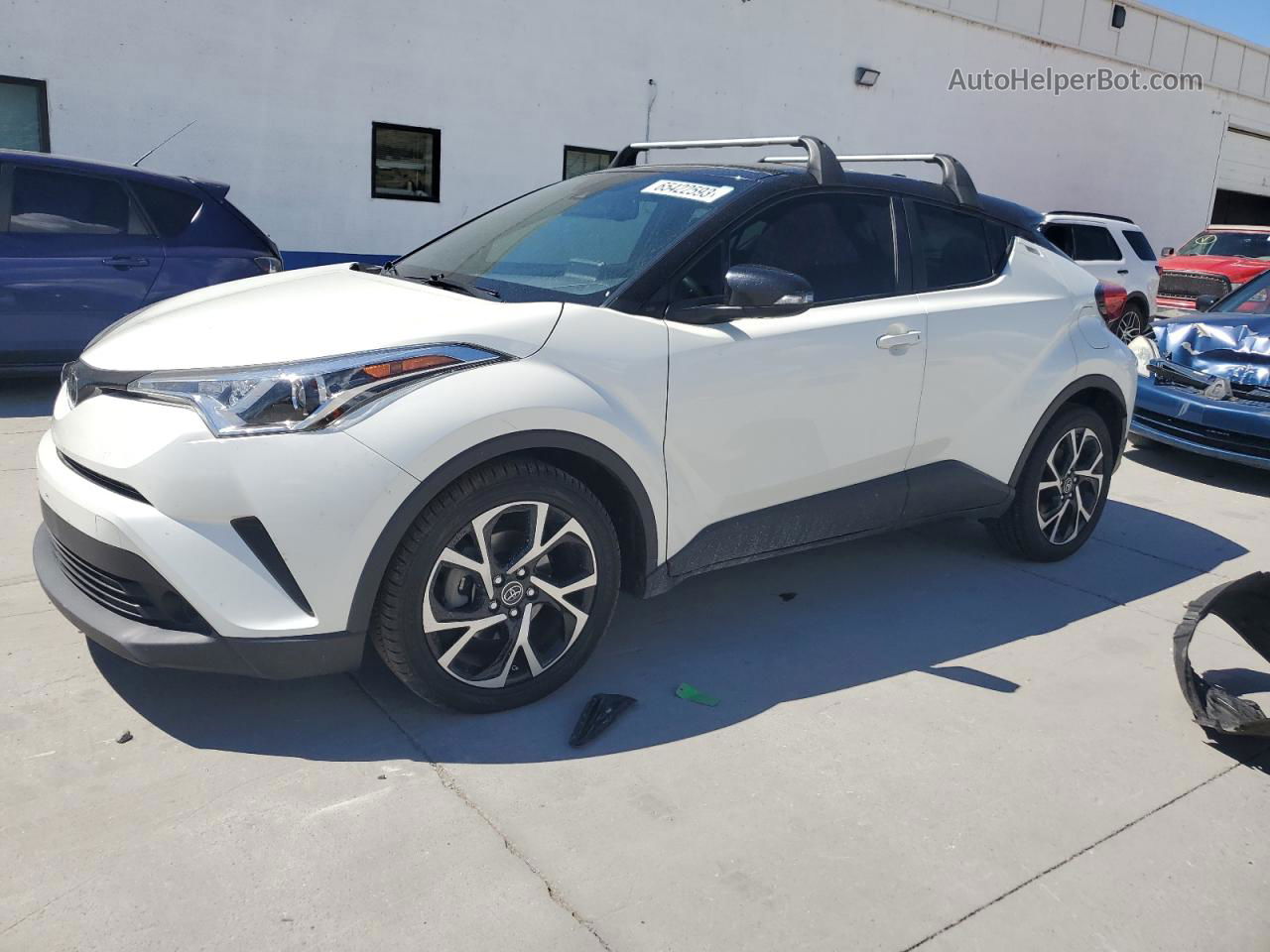 2019 Toyota C-hr Xle White vin: JTNKHMBX5K1031210