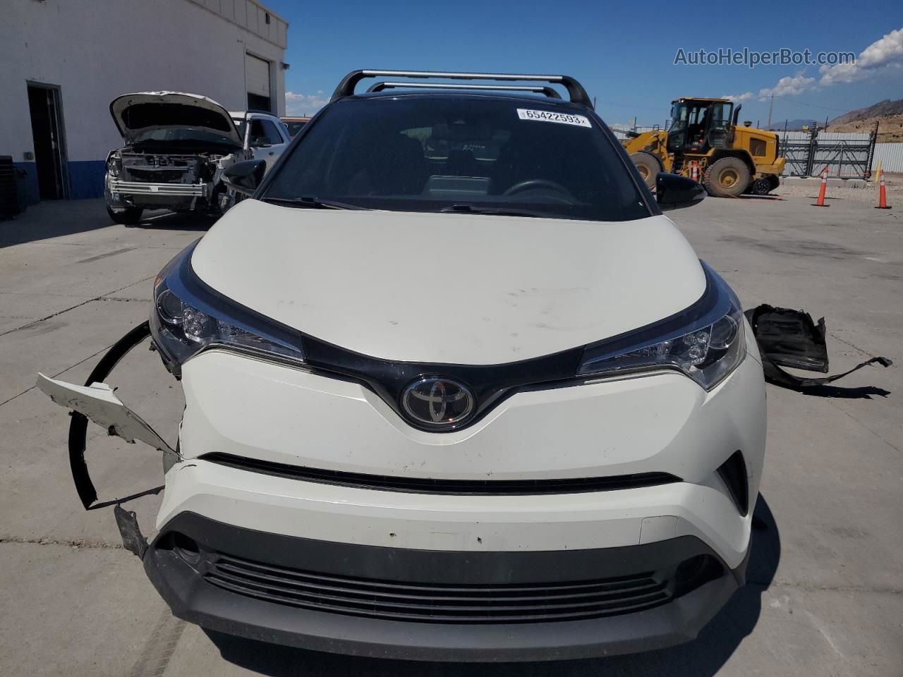 2019 Toyota C-hr Xle White vin: JTNKHMBX5K1031210