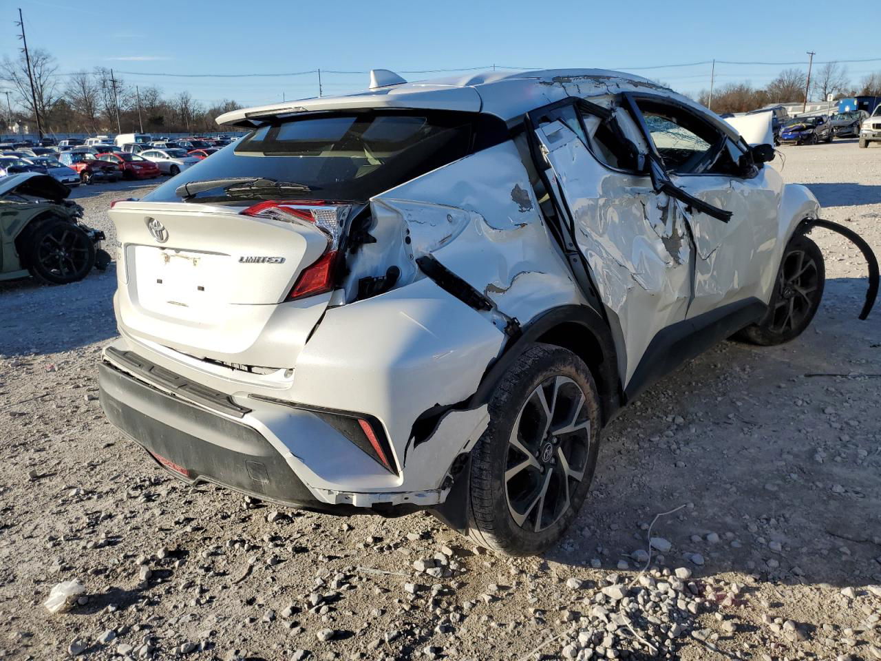 2019 Toyota C-hr Xle White vin: JTNKHMBX5K1058696