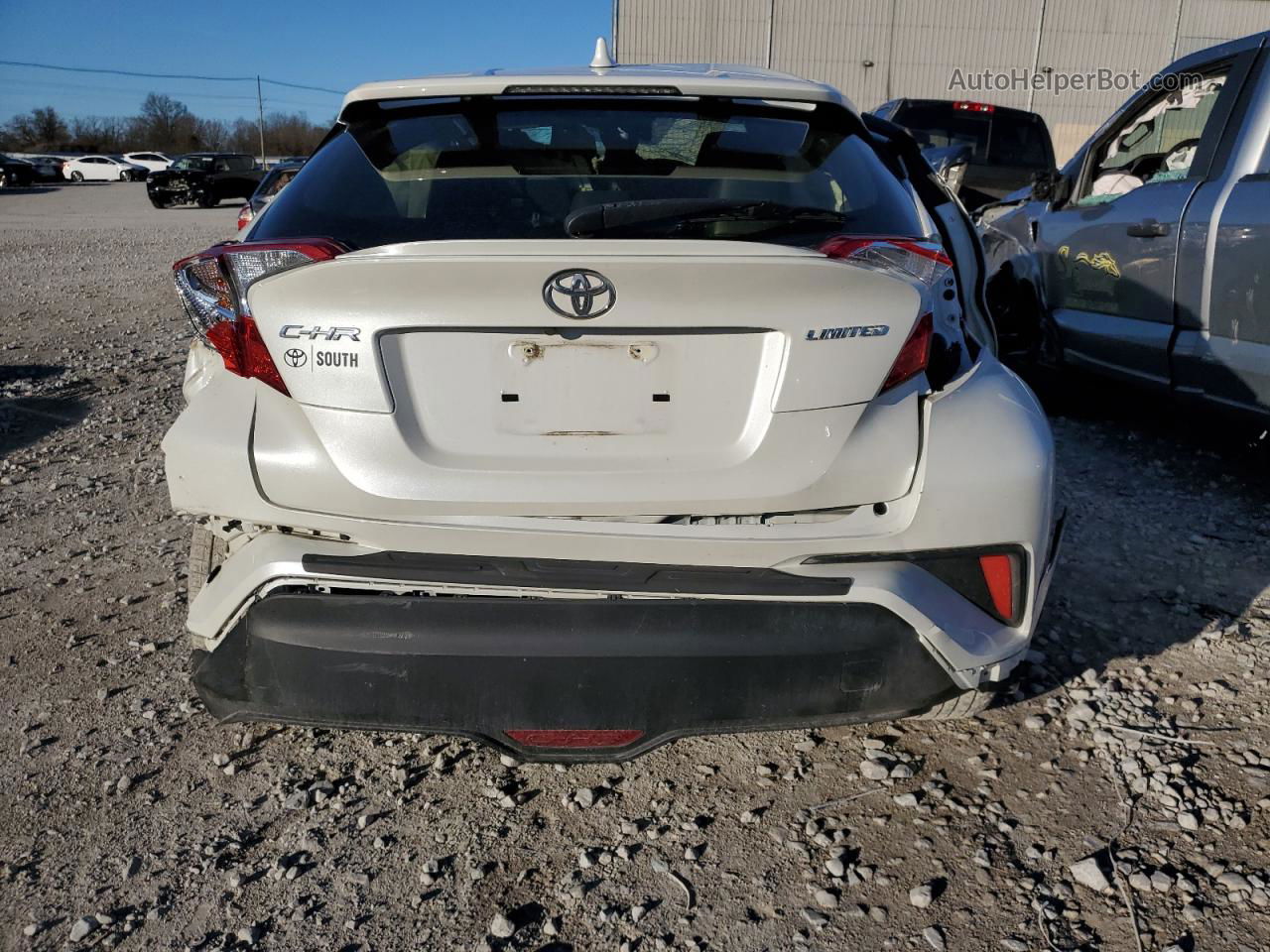 2019 Toyota C-hr Xle White vin: JTNKHMBX5K1058696