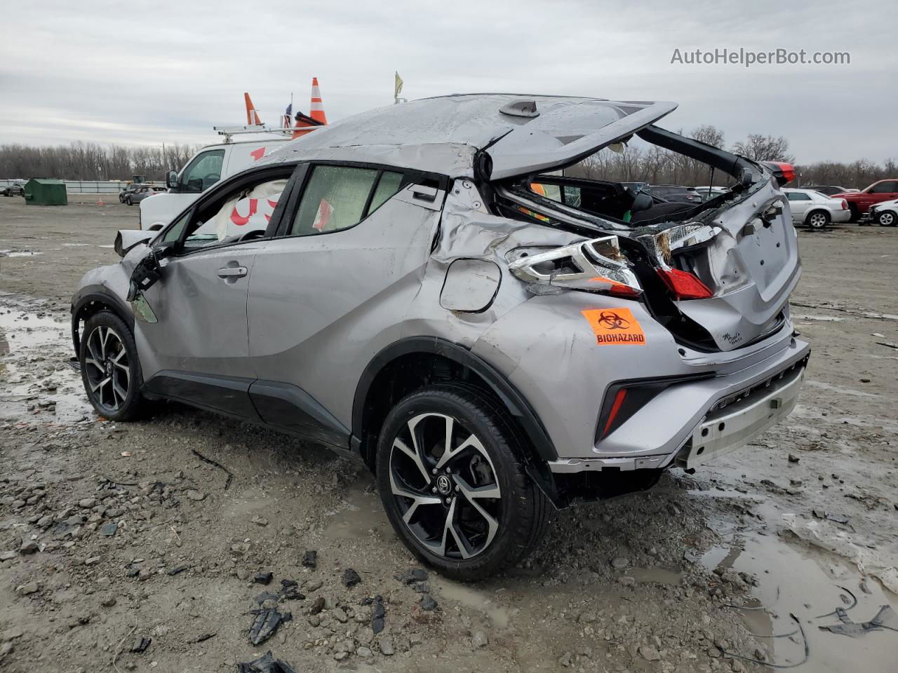 2019 Toyota C-hr Xle Серебряный vin: JTNKHMBX6K1033161