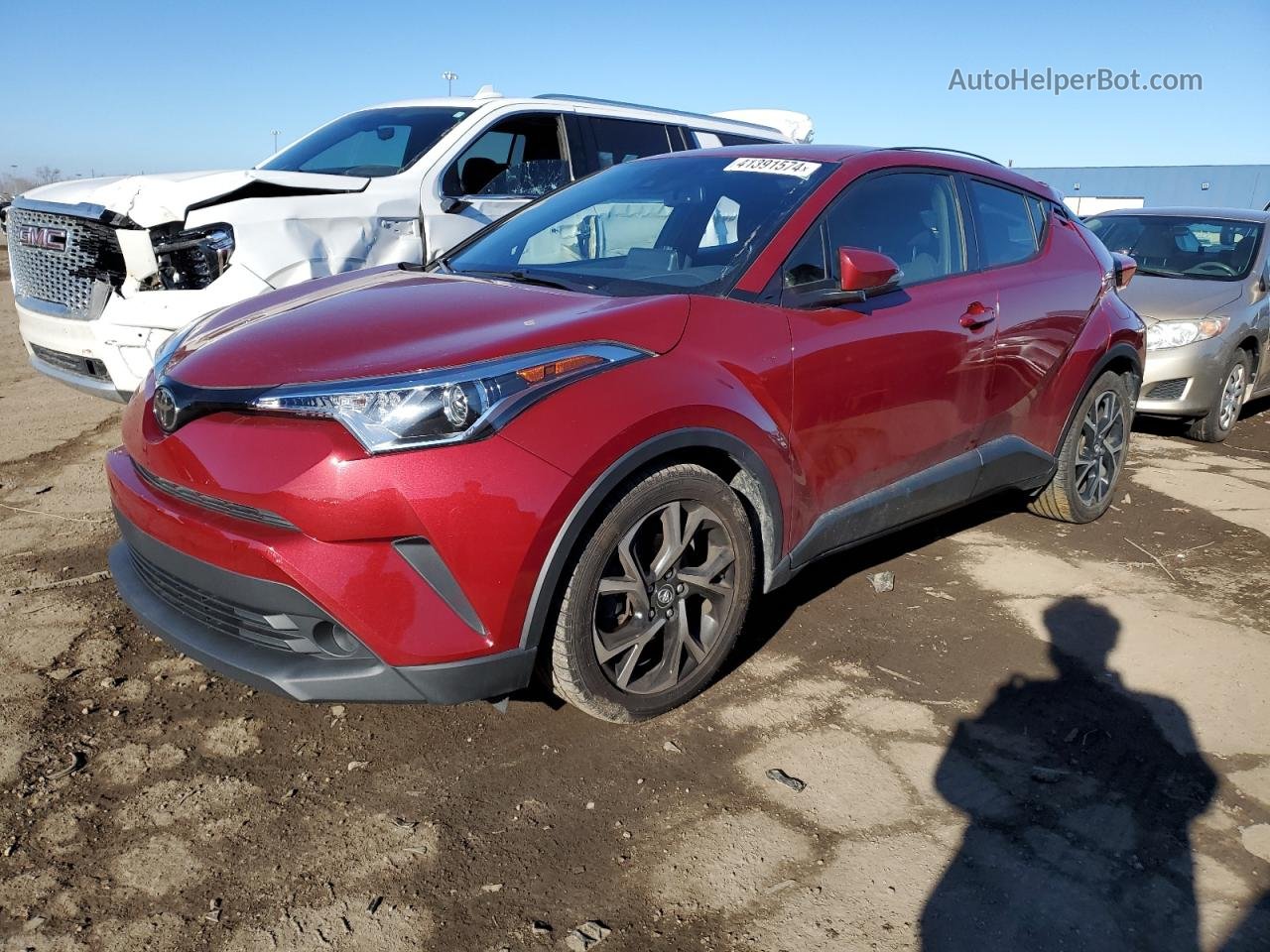 2019 Toyota C-hr Xle Red vin: JTNKHMBX8K1045781