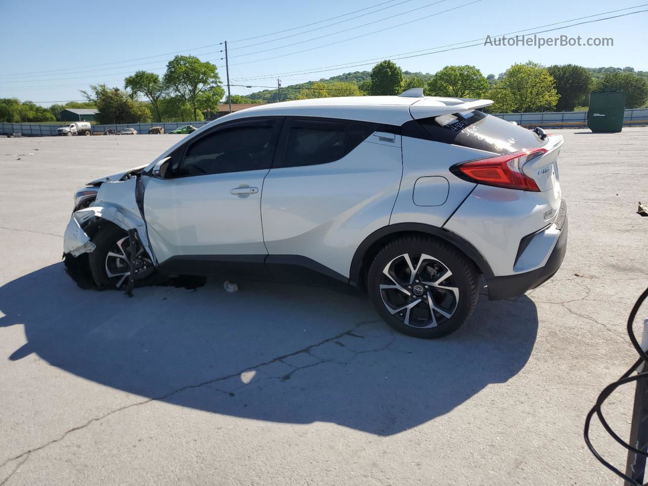 2019 Toyota C-hr Xle White vin: JTNKHMBX8K1053864