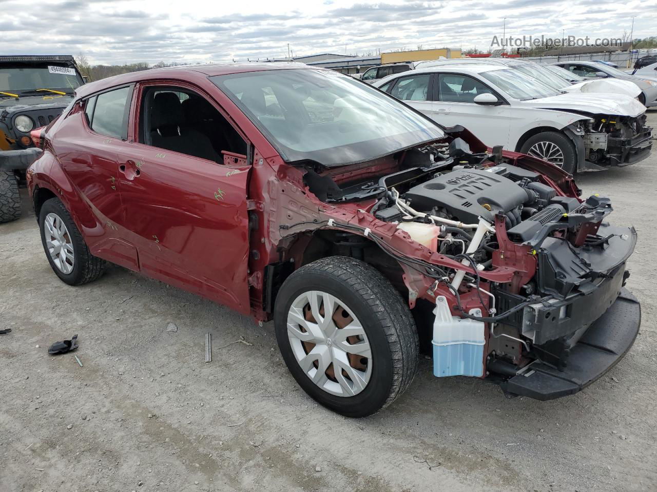 2019 Toyota C-hr Xle Red vin: JTNKHMBX9K1021165