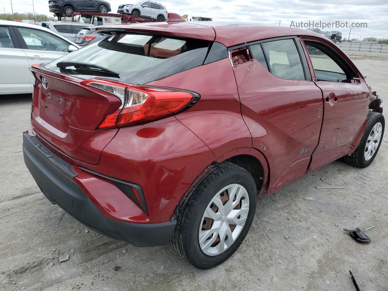 2019 Toyota C-hr Xle Красный vin: JTNKHMBX9K1021165