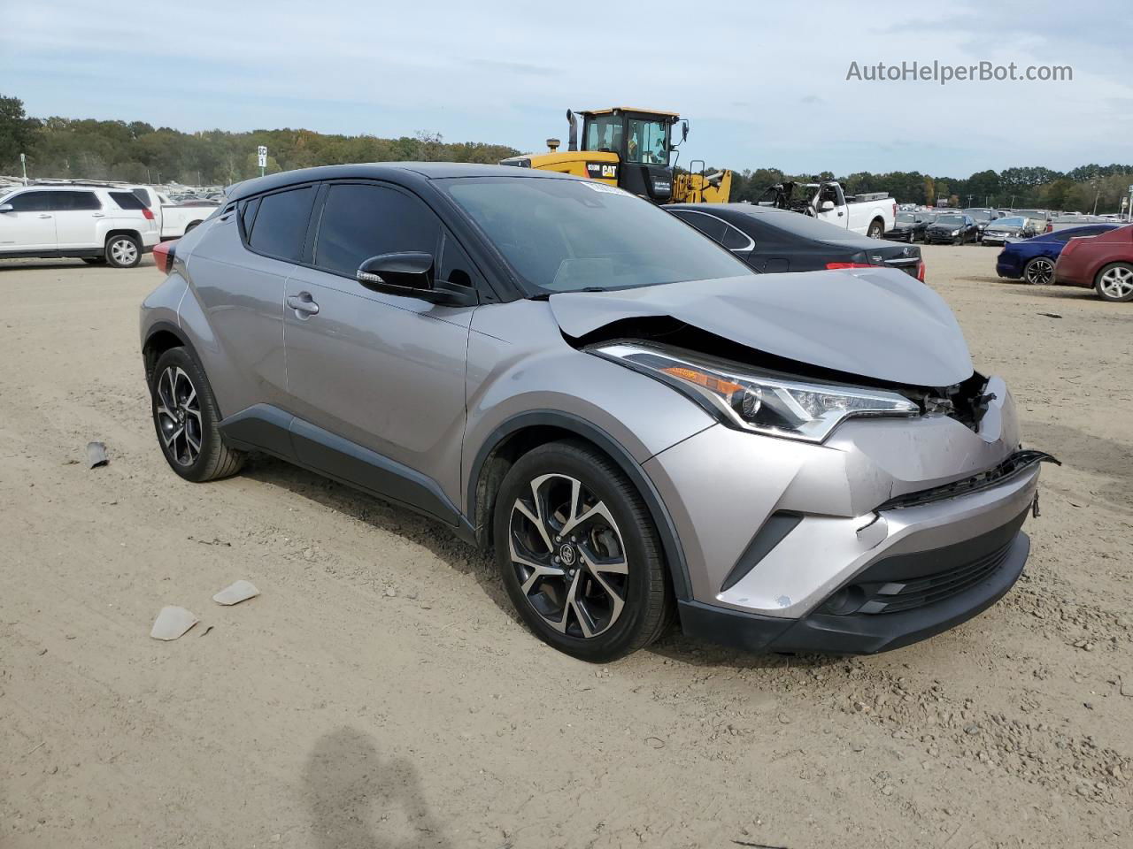 2019 Toyota C-hr Xle Серебряный vin: JTNKHMBXXK1019862