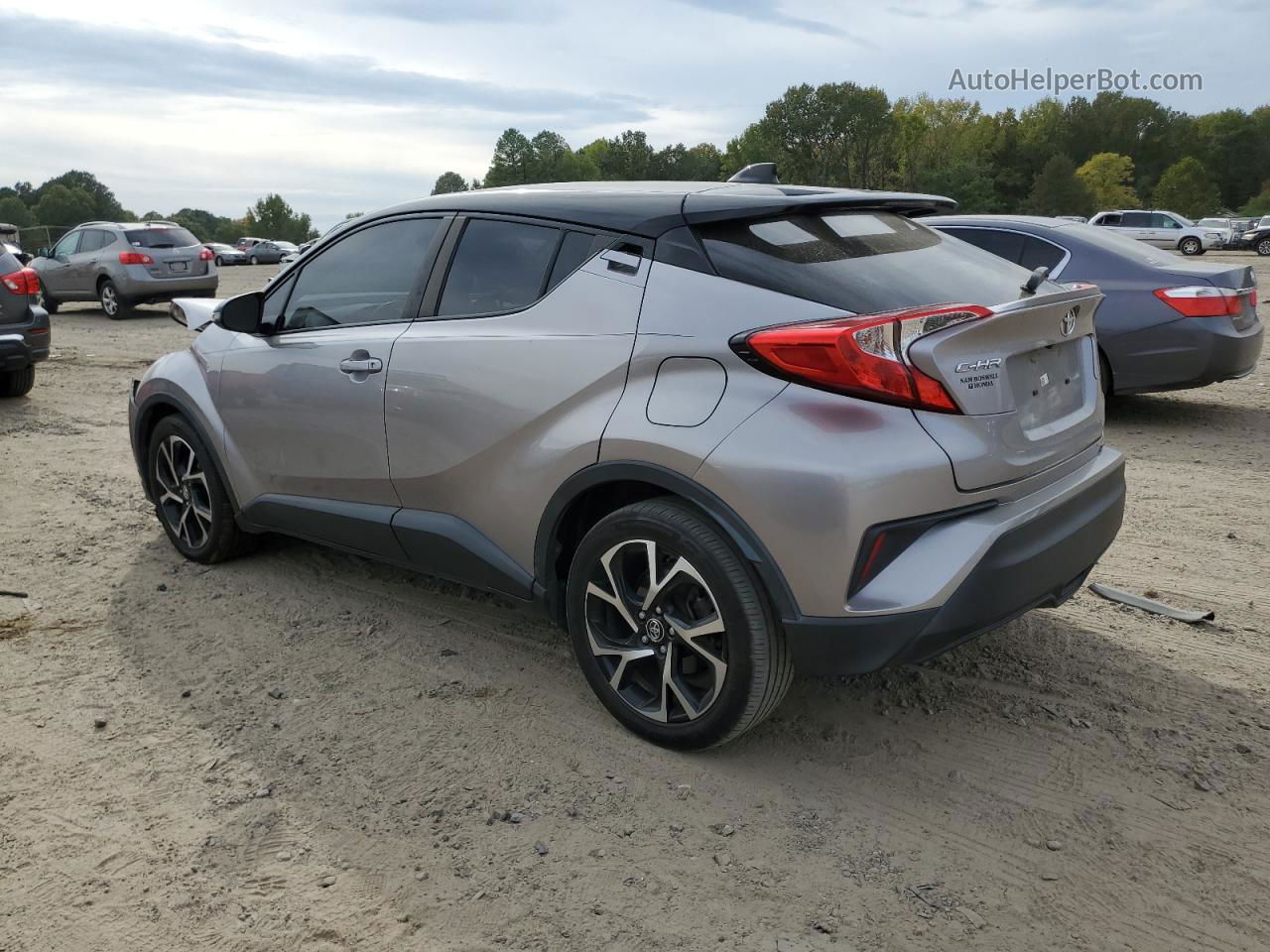 2019 Toyota C-hr Xle Серебряный vin: JTNKHMBXXK1019862