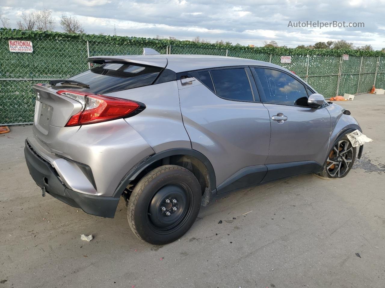 2019 Toyota C-hr Xle Silver vin: JTNKHMBXXK1025516
