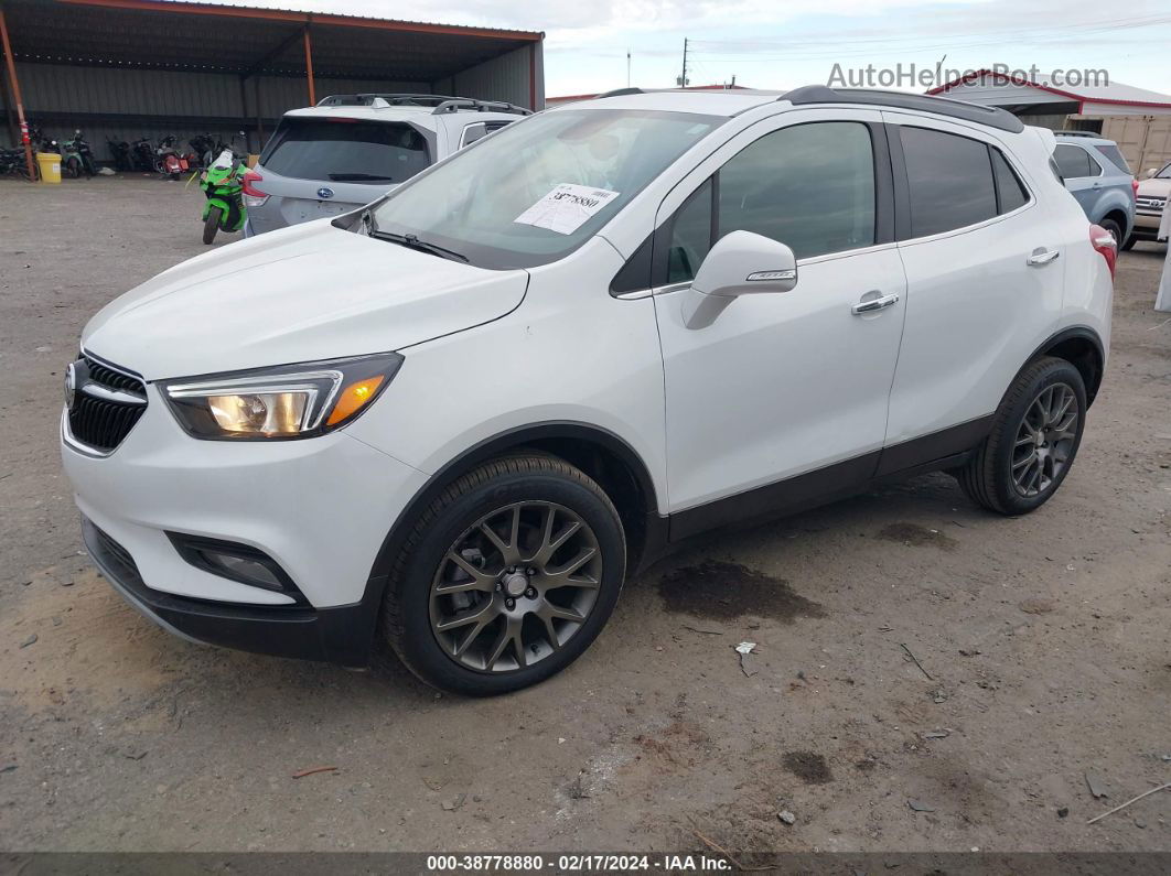 2018 Buick Encore Sport Touring White vin: KL4CJ1SB1JB690677