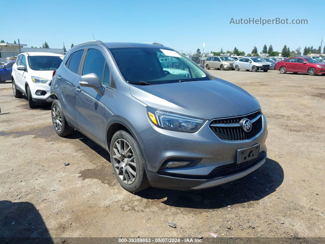 2019 Buick Encore Fwd Sport Touring Gray vin: KL4CJ1SB1KB833788