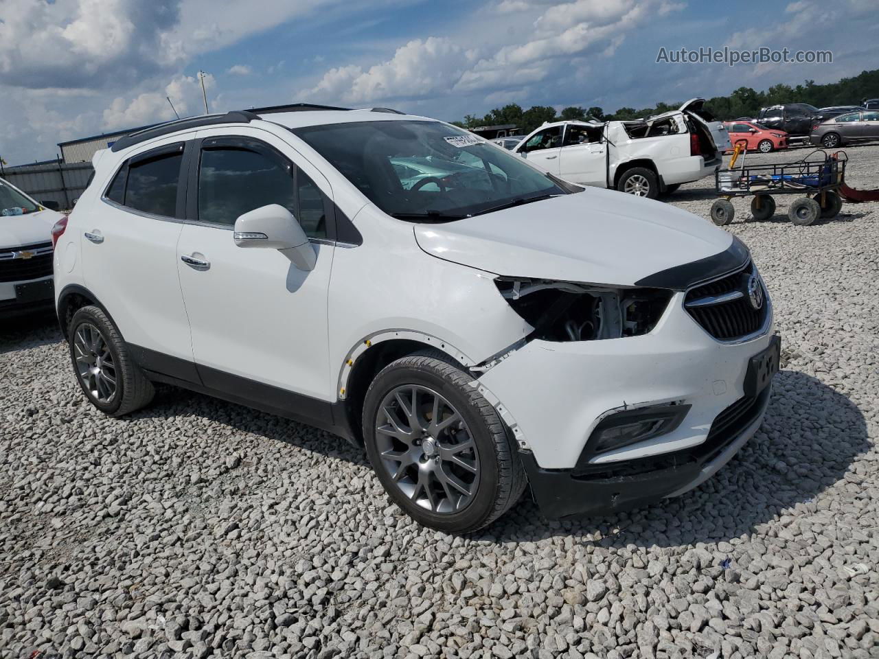 2019 Buick Encore Sport Touring White vin: KL4CJ1SB1KB869190