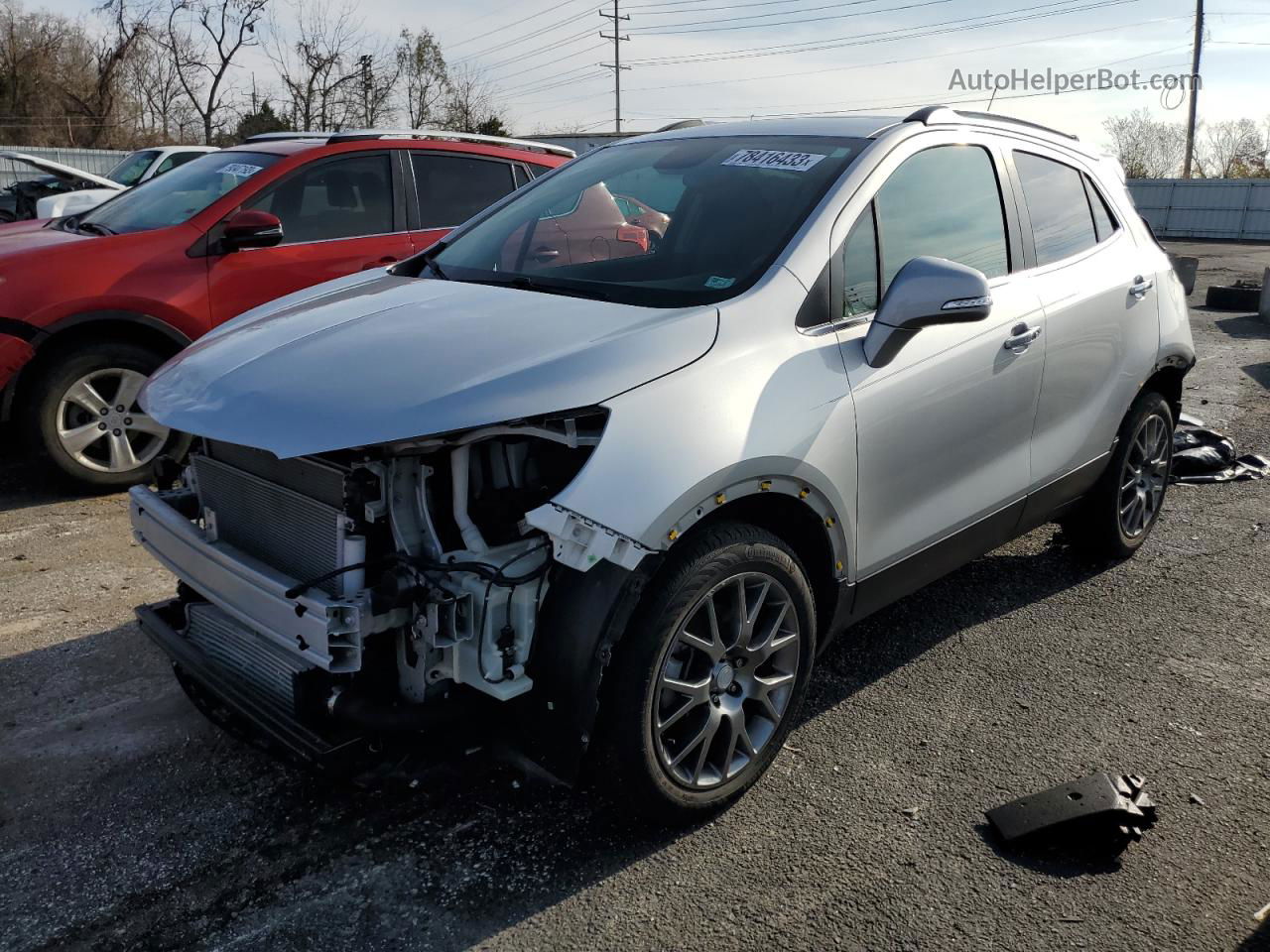 2019 Buick Encore Sport Touring Серебряный vin: KL4CJ1SB4KB780813