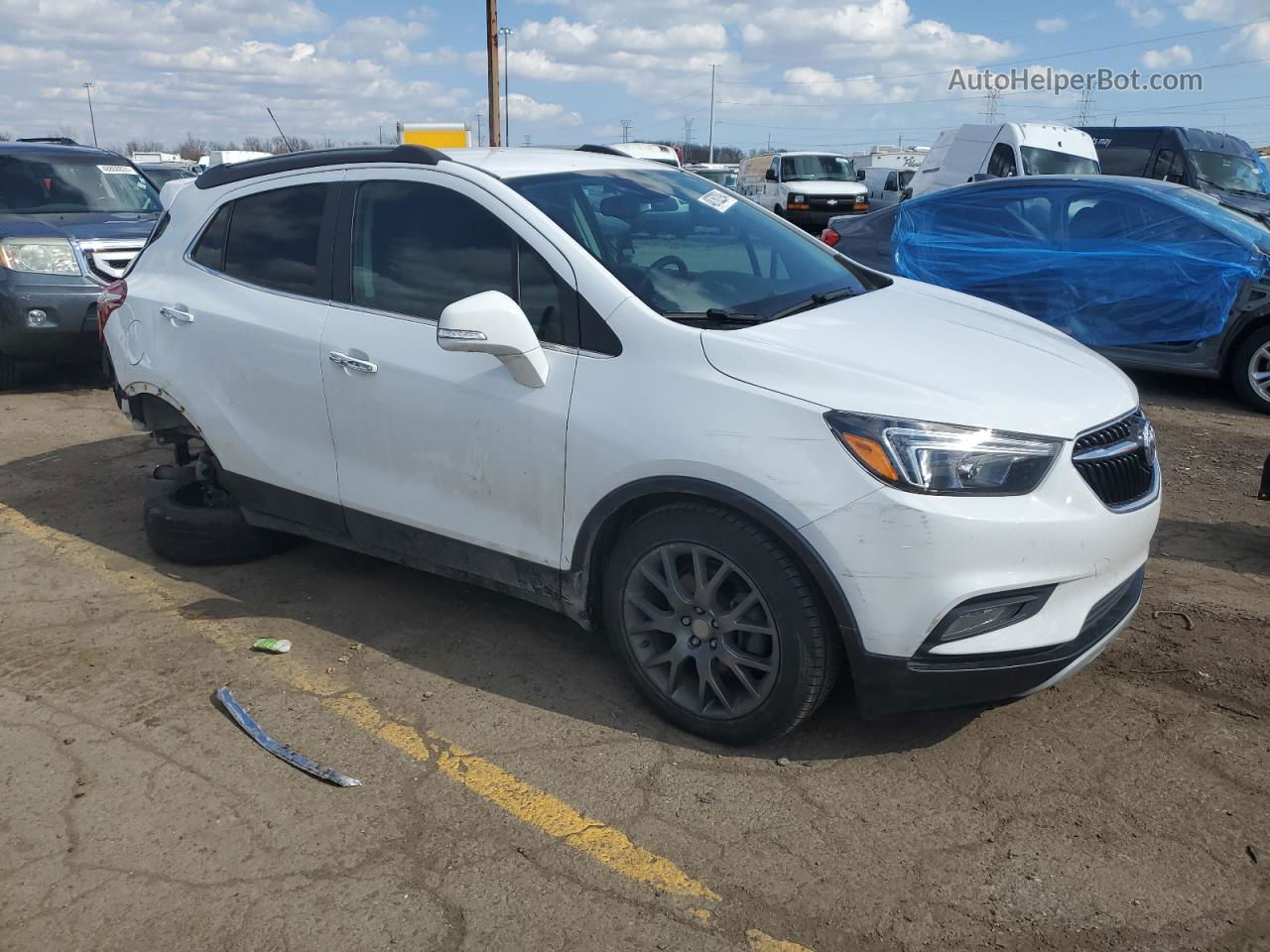 2019 Buick Encore Sport Touring White vin: KL4CJ1SB8KB709470