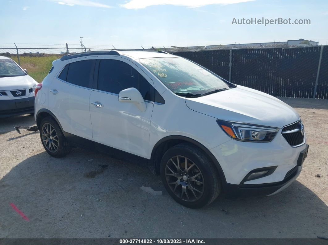 2018 Buick Encore Sport Touring White vin: KL4CJ1SM2JB716866