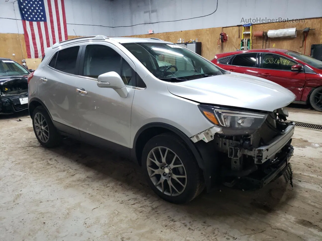 2019 Buick Encore Sport Touring Silver vin: KL4CJ2SB6KB844601