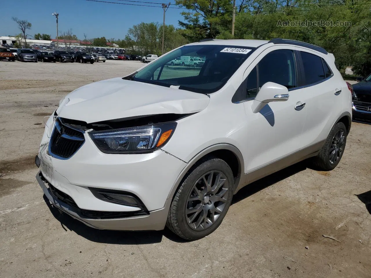 2019 Buick Encore Sport Touring White vin: KL4CJ2SB7KB711457