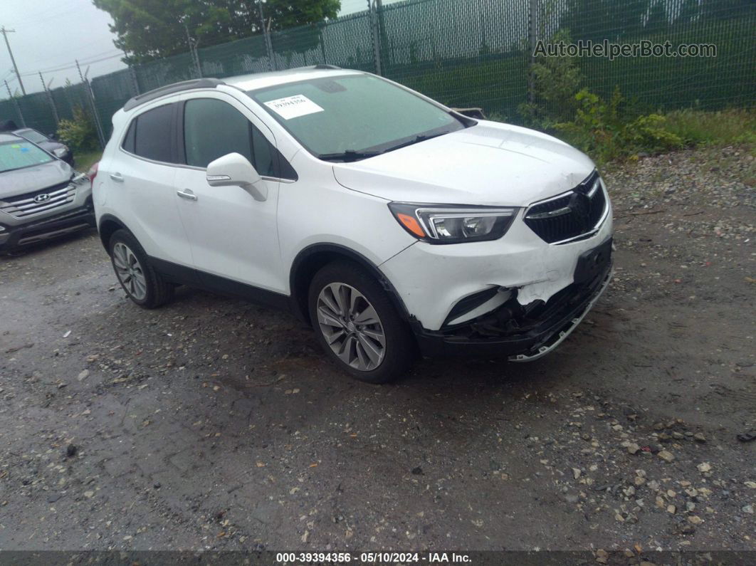 2019 Buick Encore Fwd Preferred White vin: KL4CJASB0KB912207