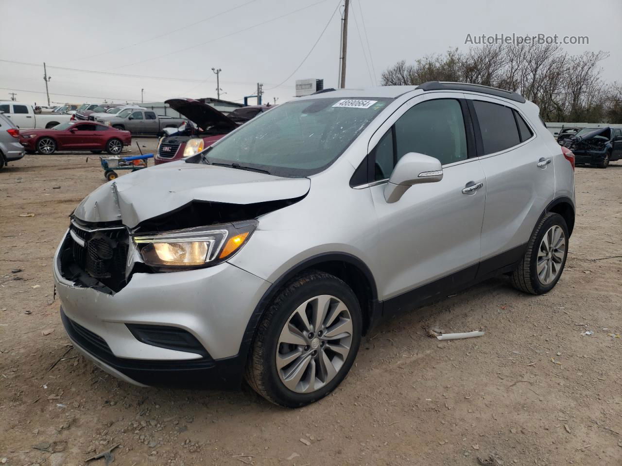 2018 Buick Encore Preferred Silver vin: KL4CJASB1JB640894