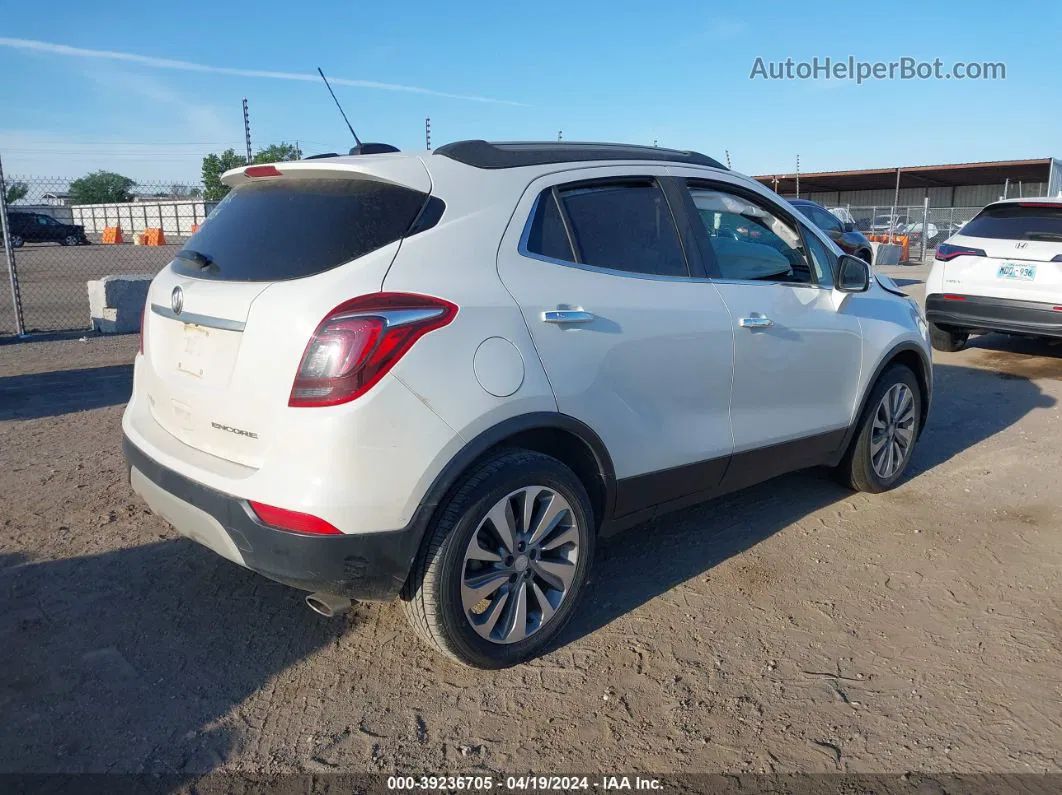 2019 Buick Encore Fwd Preferred White vin: KL4CJASB1KB834908