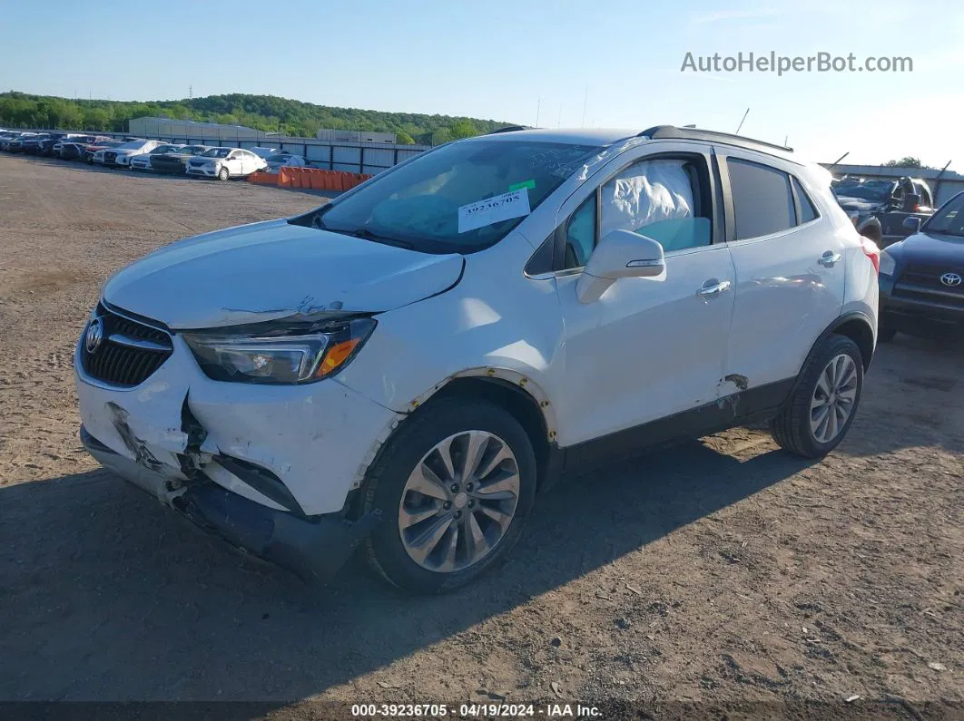 2019 Buick Encore Fwd Preferred White vin: KL4CJASB1KB834908