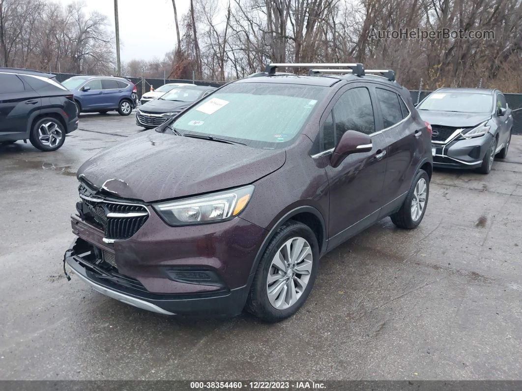 2018 Buick Encore Preferred Burgundy vin: KL4CJASB2JB691739