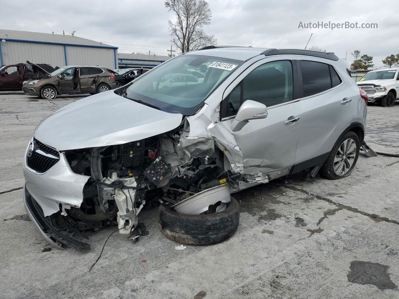 2018 Buick Encore Preferred Silver vin: KL4CJASB4JB714230