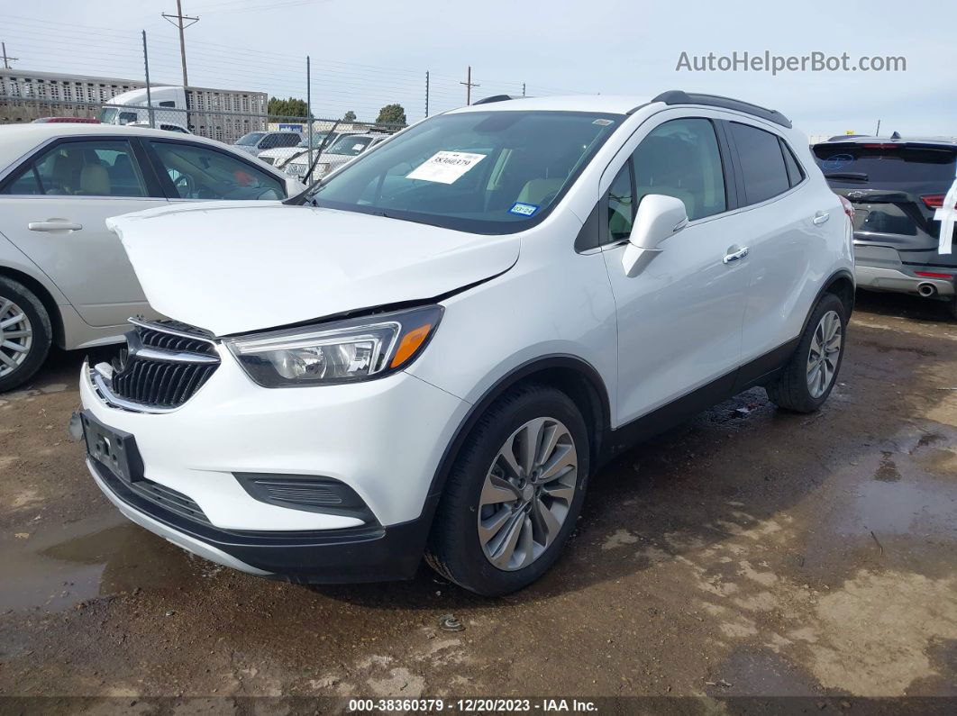 2019 Buick Encore Fwd Preferred White vin: KL4CJASB6KB700721