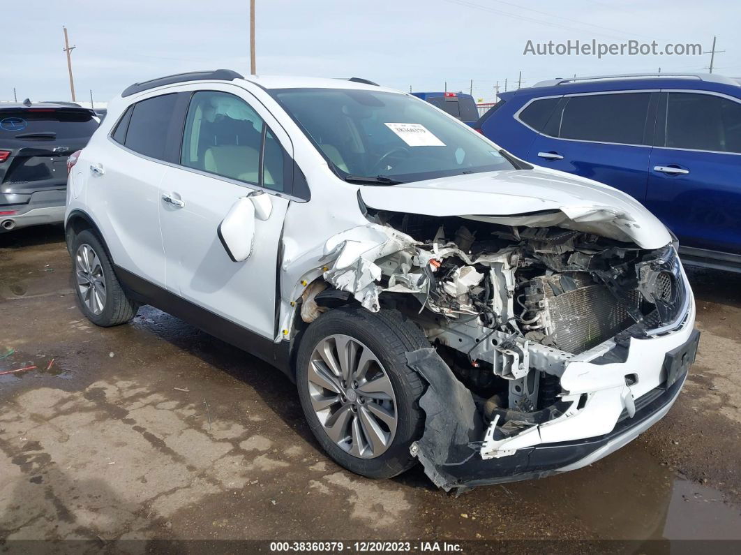 2019 Buick Encore Fwd Preferred White vin: KL4CJASB6KB700721